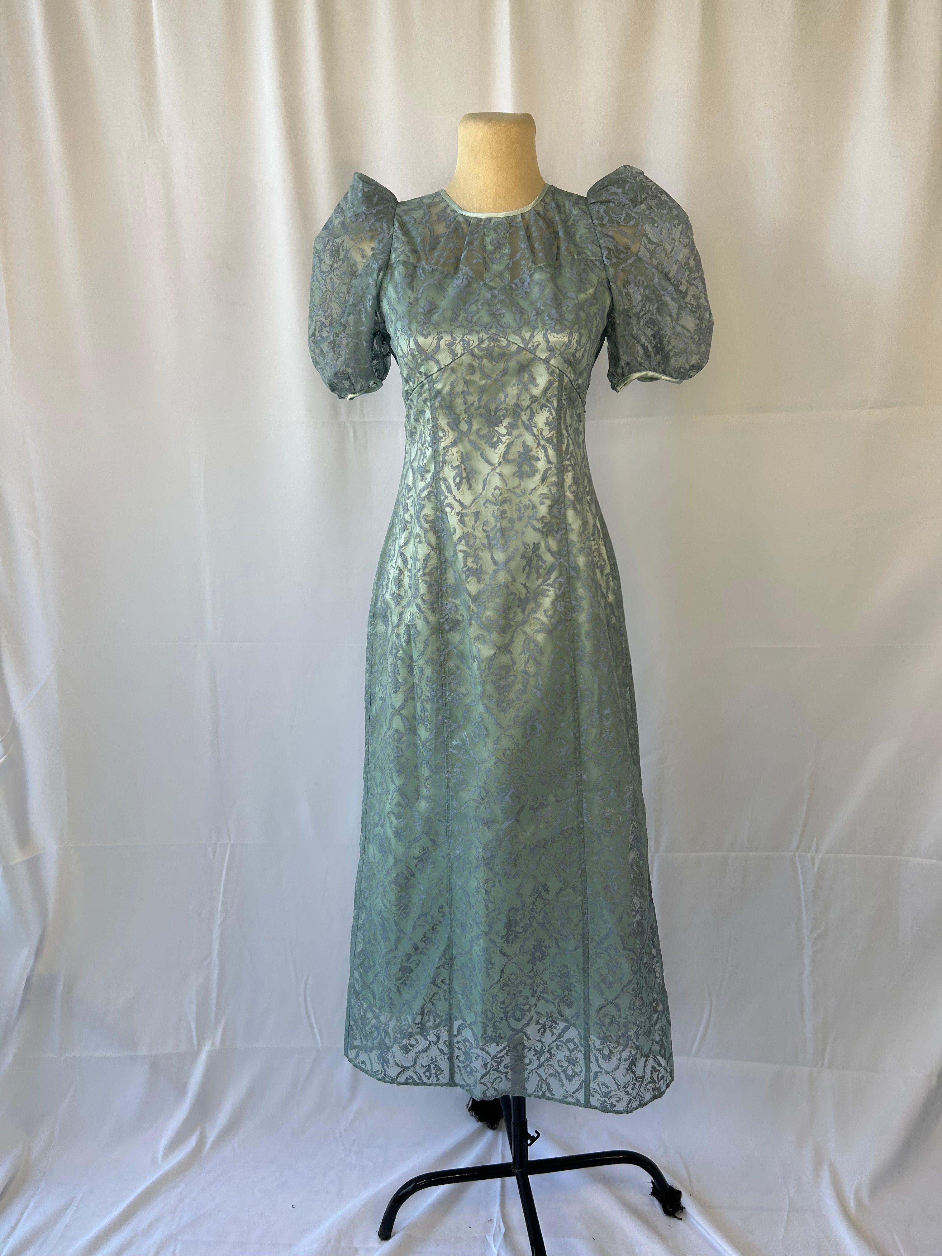 Puff-Sleeve Dress