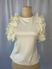 Ruffle Shoulders Top