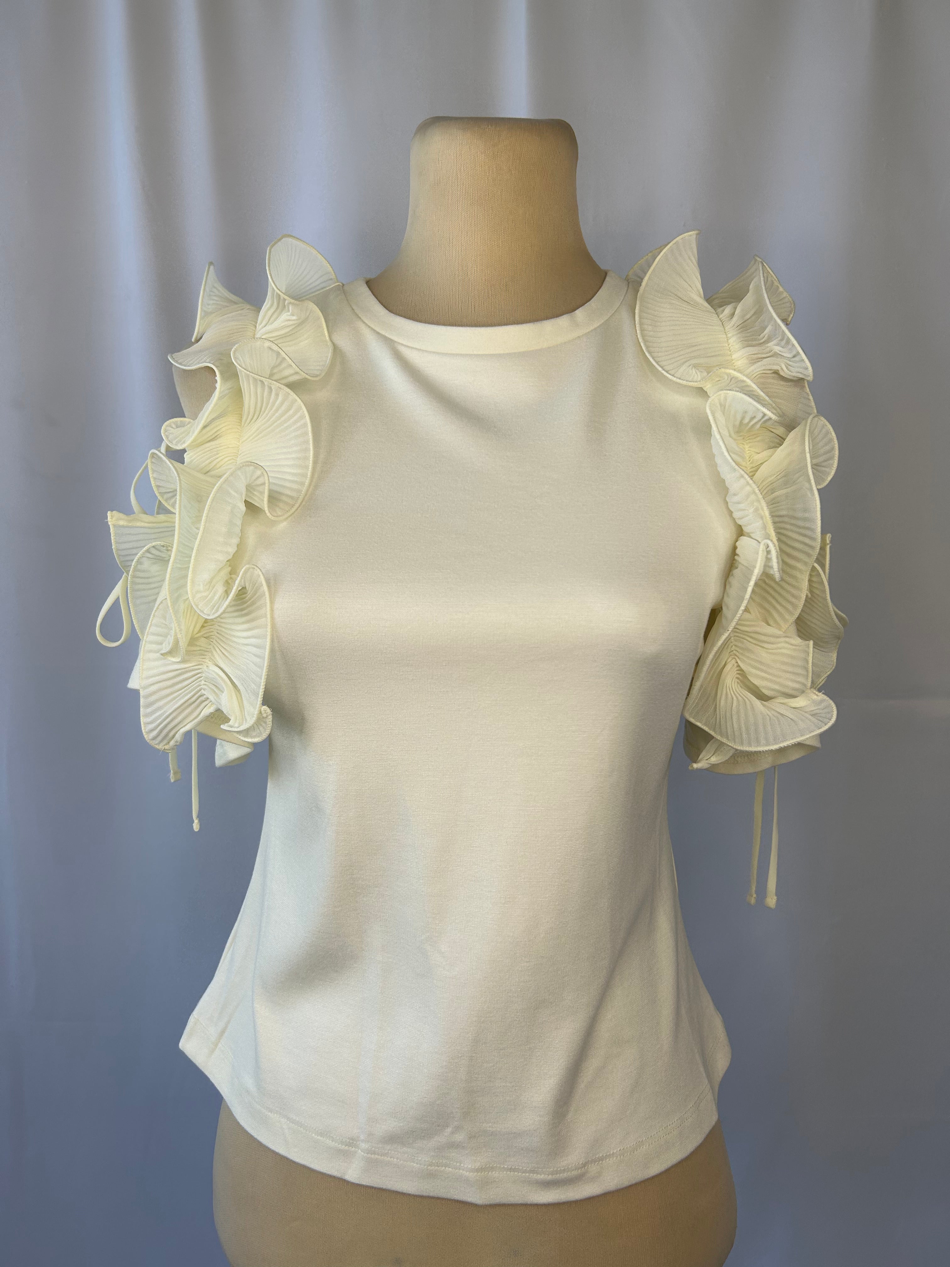 Ruffle Shoulders Top