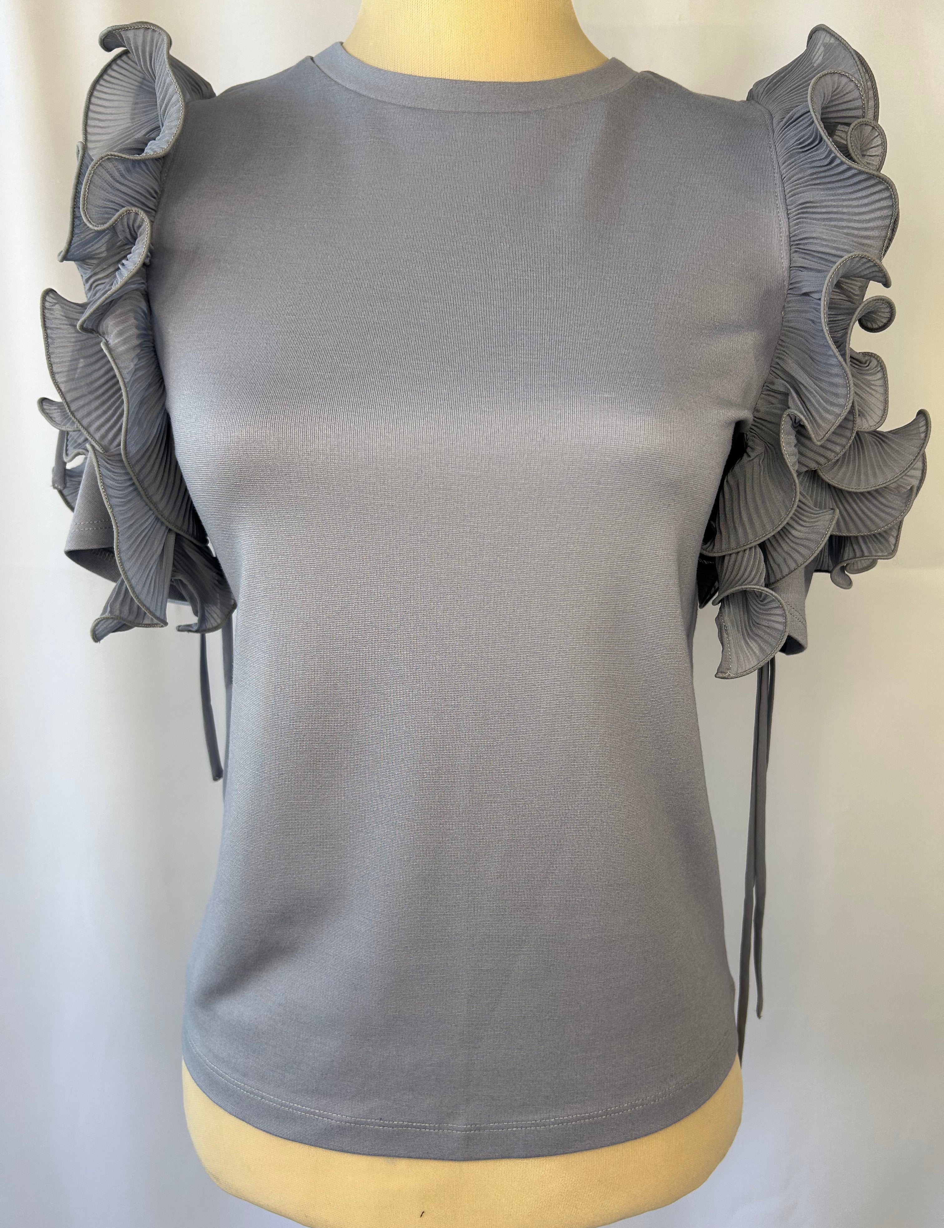 Ruffle Shoulders Top