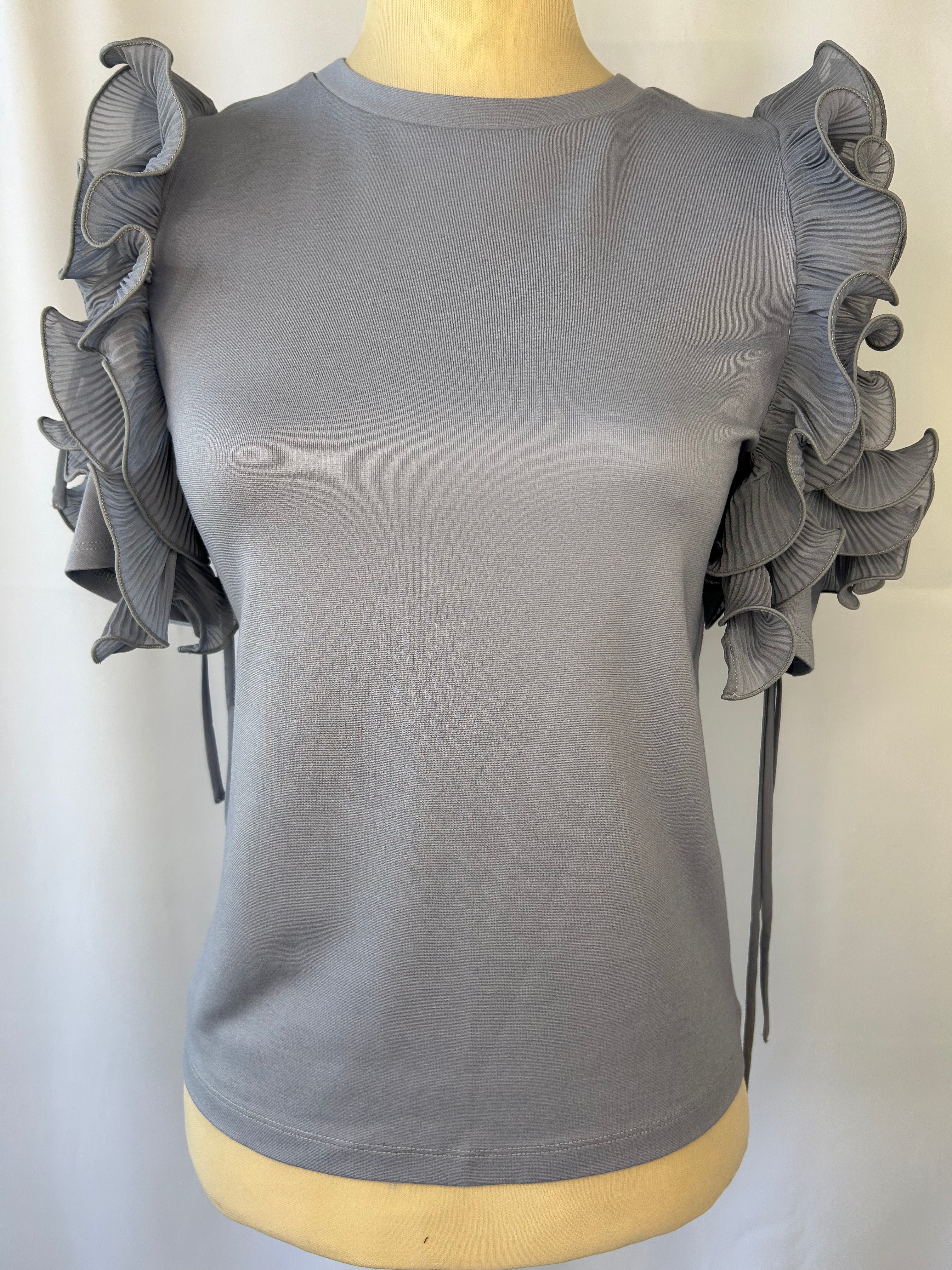 Ruffle Shoulders Top