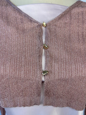Metallic Knit Layered top