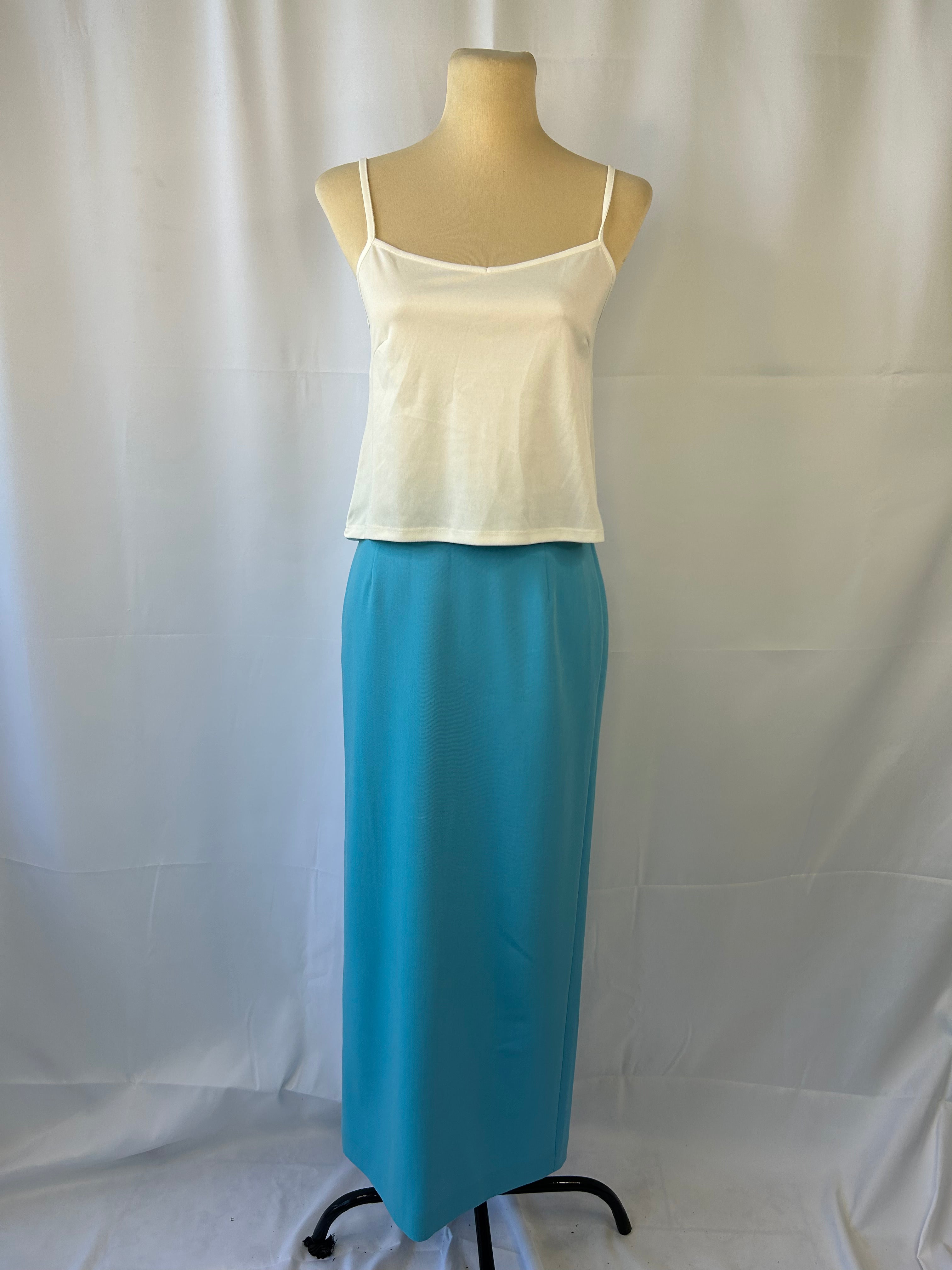 Blue Pencil Skirt