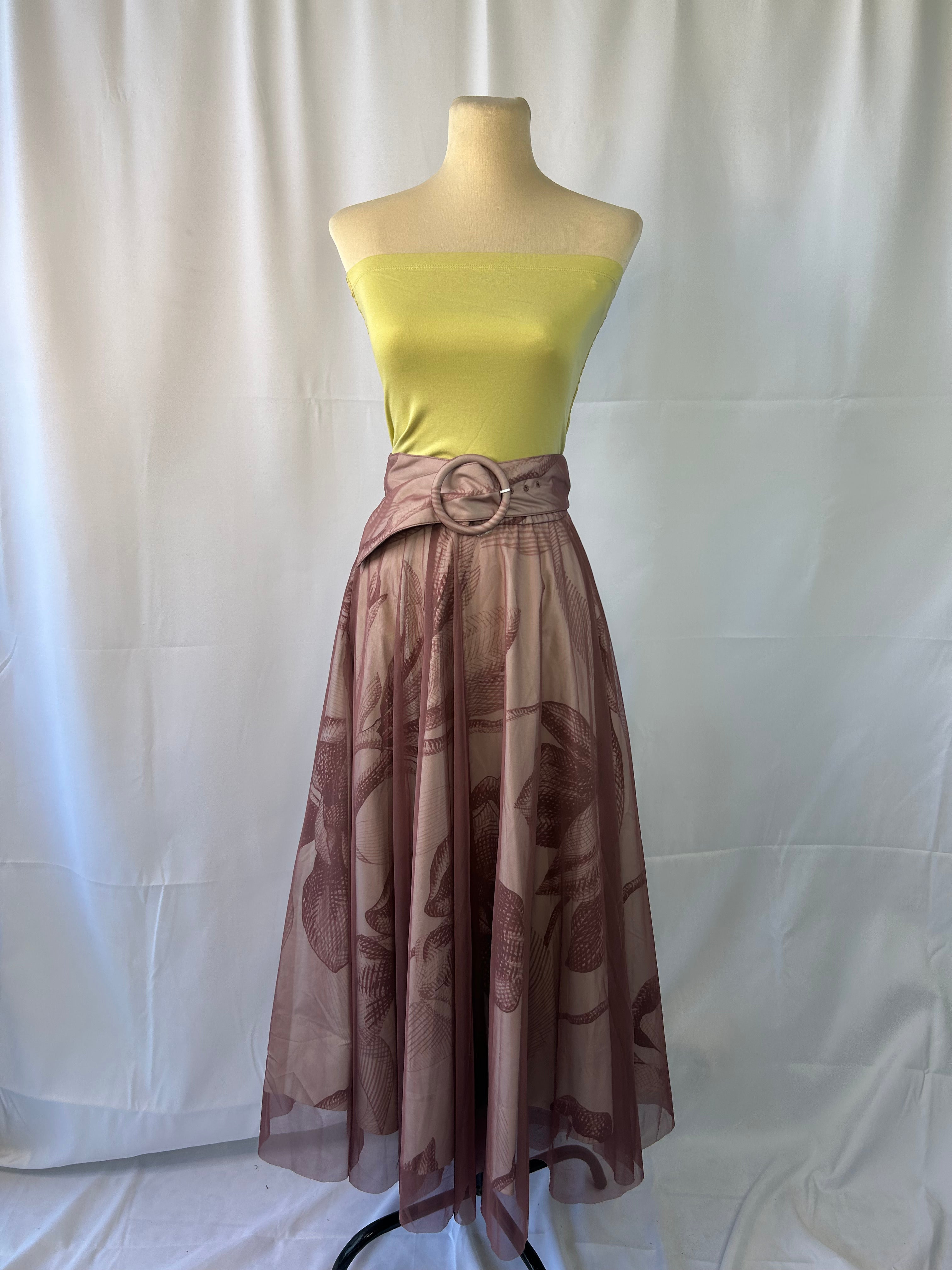 Sheer Mauve Skirt