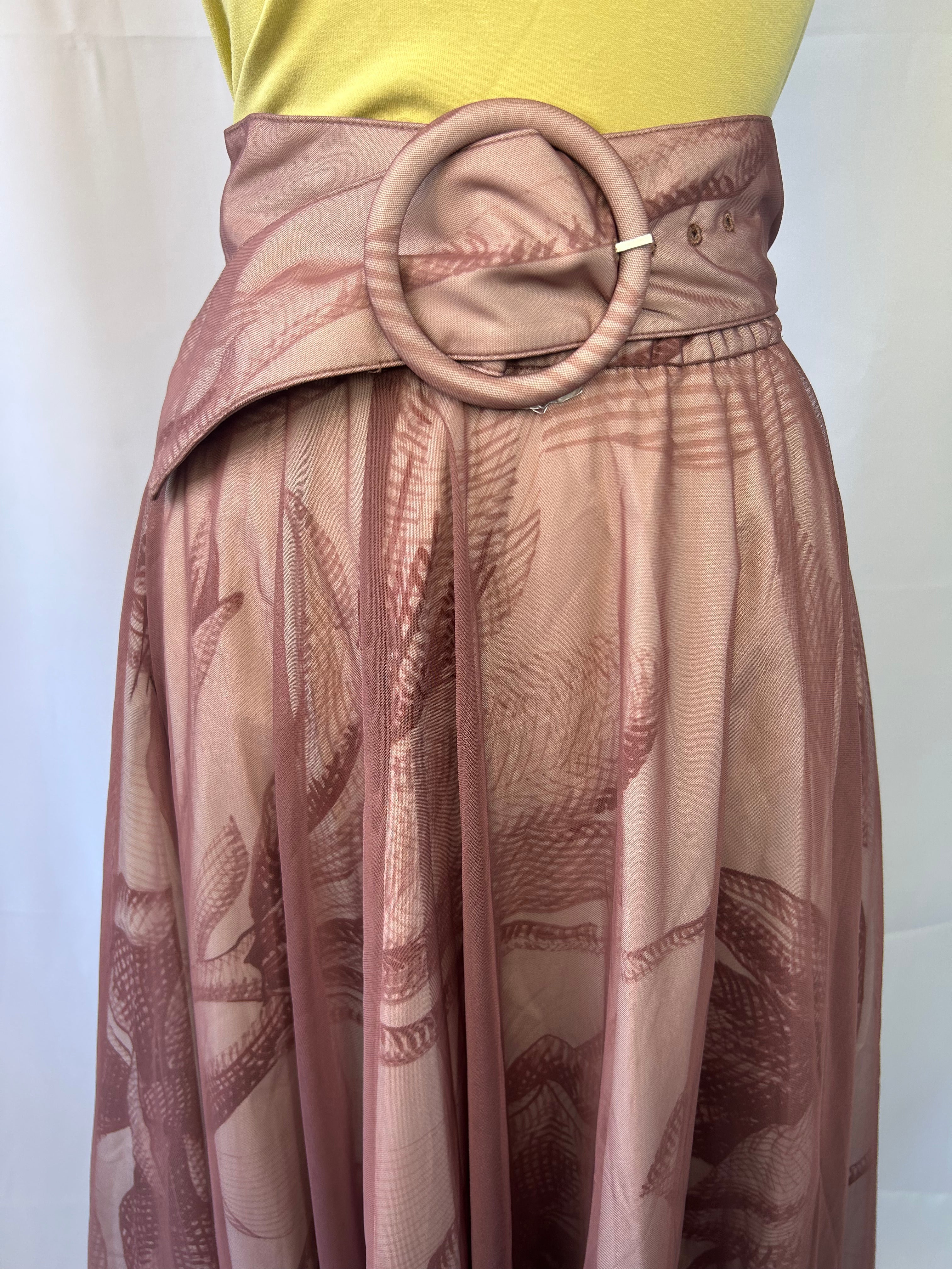 Sheer Mauve Skirt