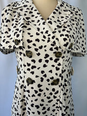 Black and White Heart-Print Dress