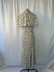 Black and White Heart-Print Dress