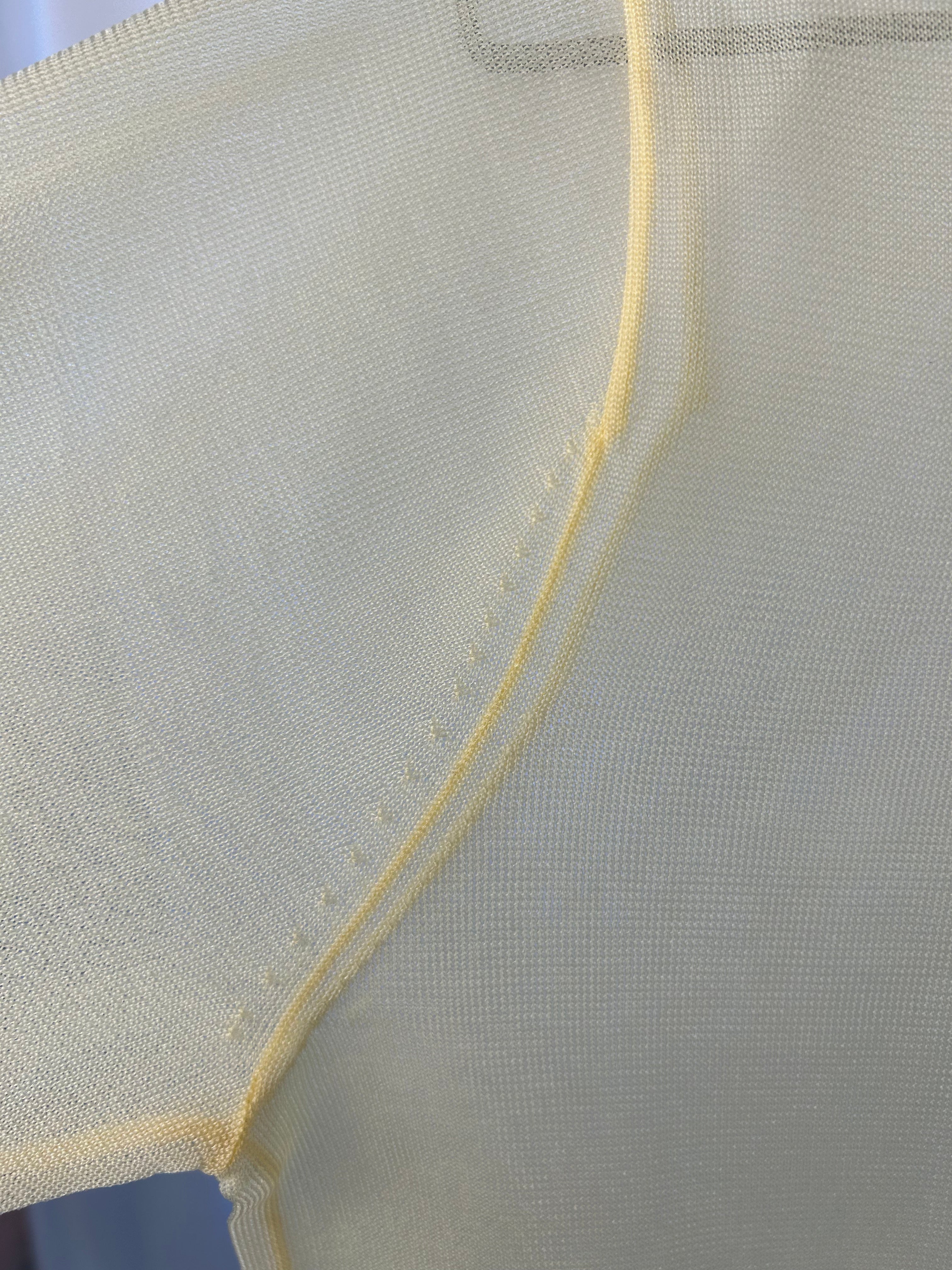 _Light Yellow Sheer Cardigan
