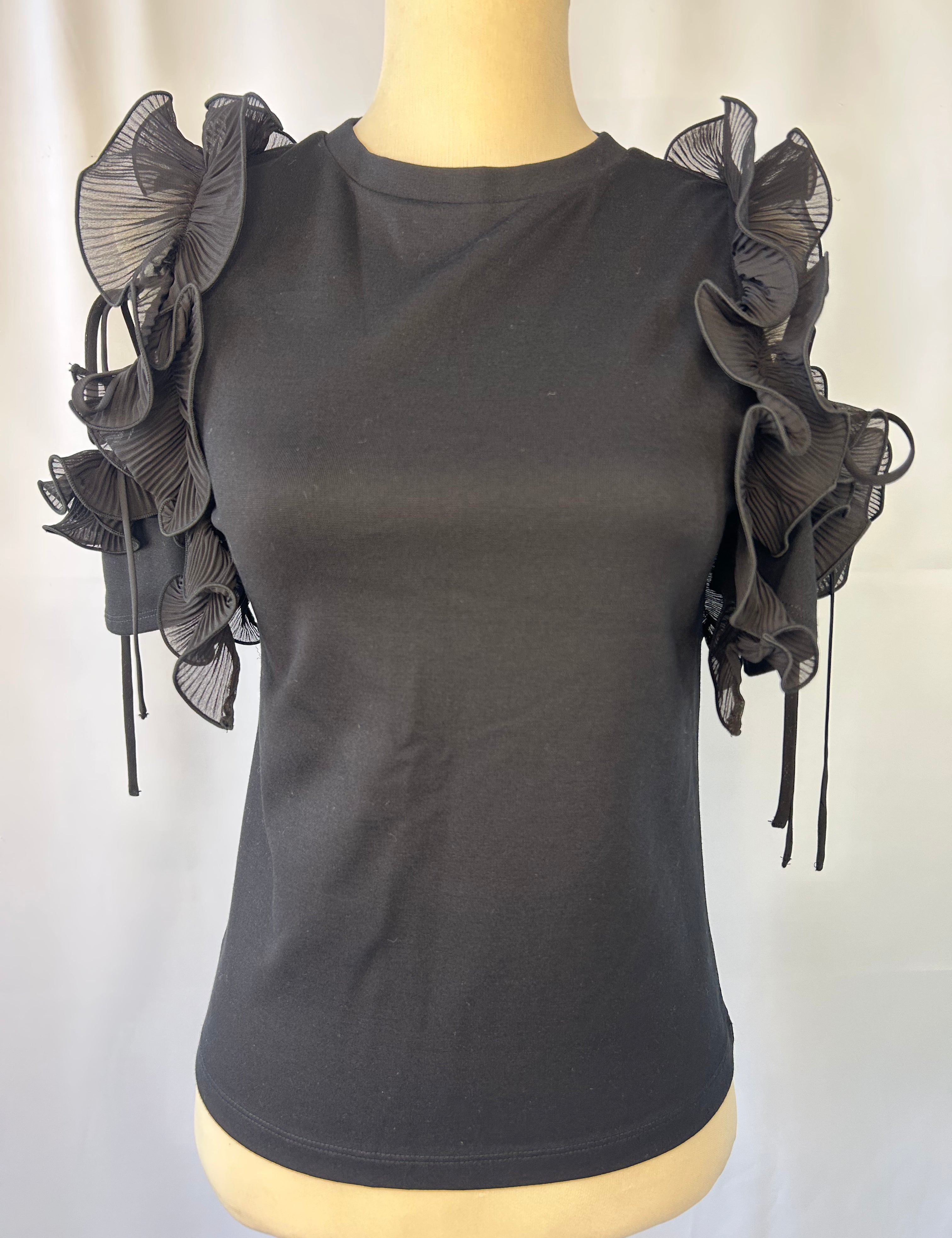 Ruffle Shoulders Top