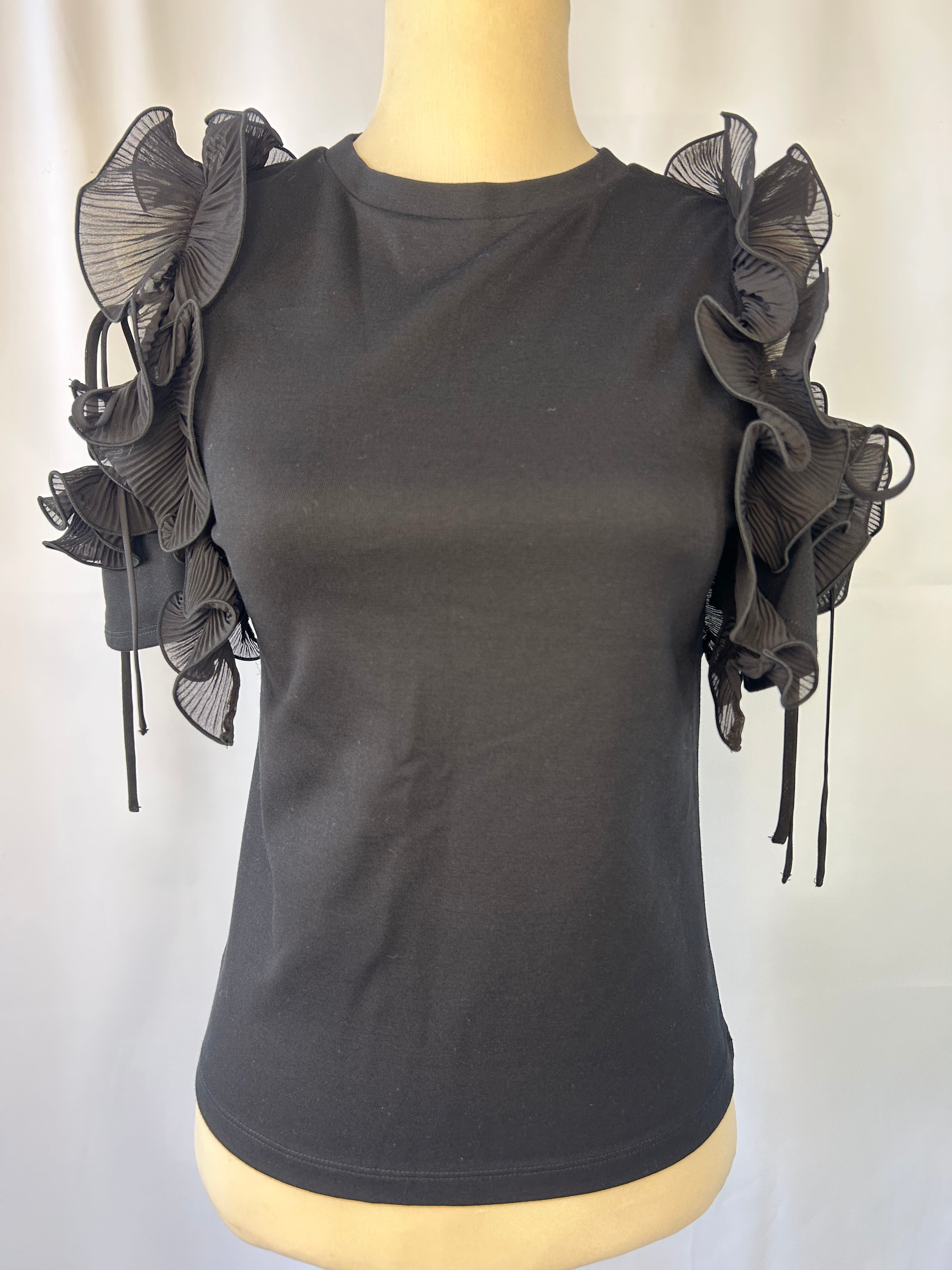 Ruffle Shoulders Top