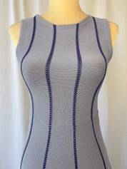 Sleeveless Light Blue Knit Dress