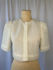 Short-Sleeve Cropped Jacket