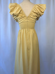 Ruched Sleeve Maxi Dress