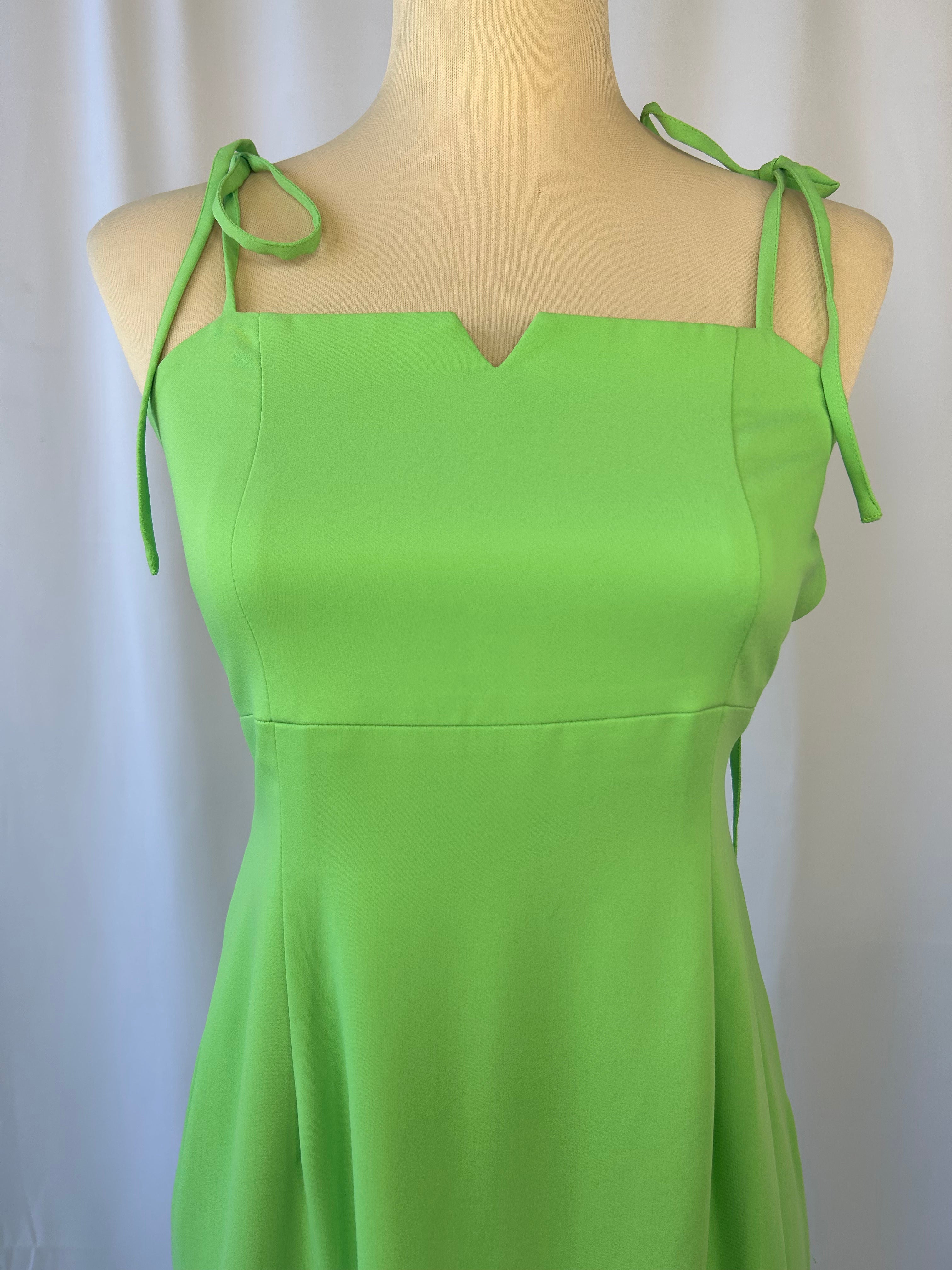 Tie-Shoulder Maxi Dress
