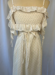 Off-Shoulder Polka Dot Dress