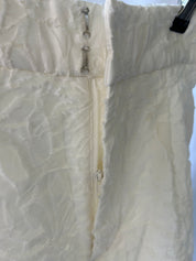 White Jacquard Shorts