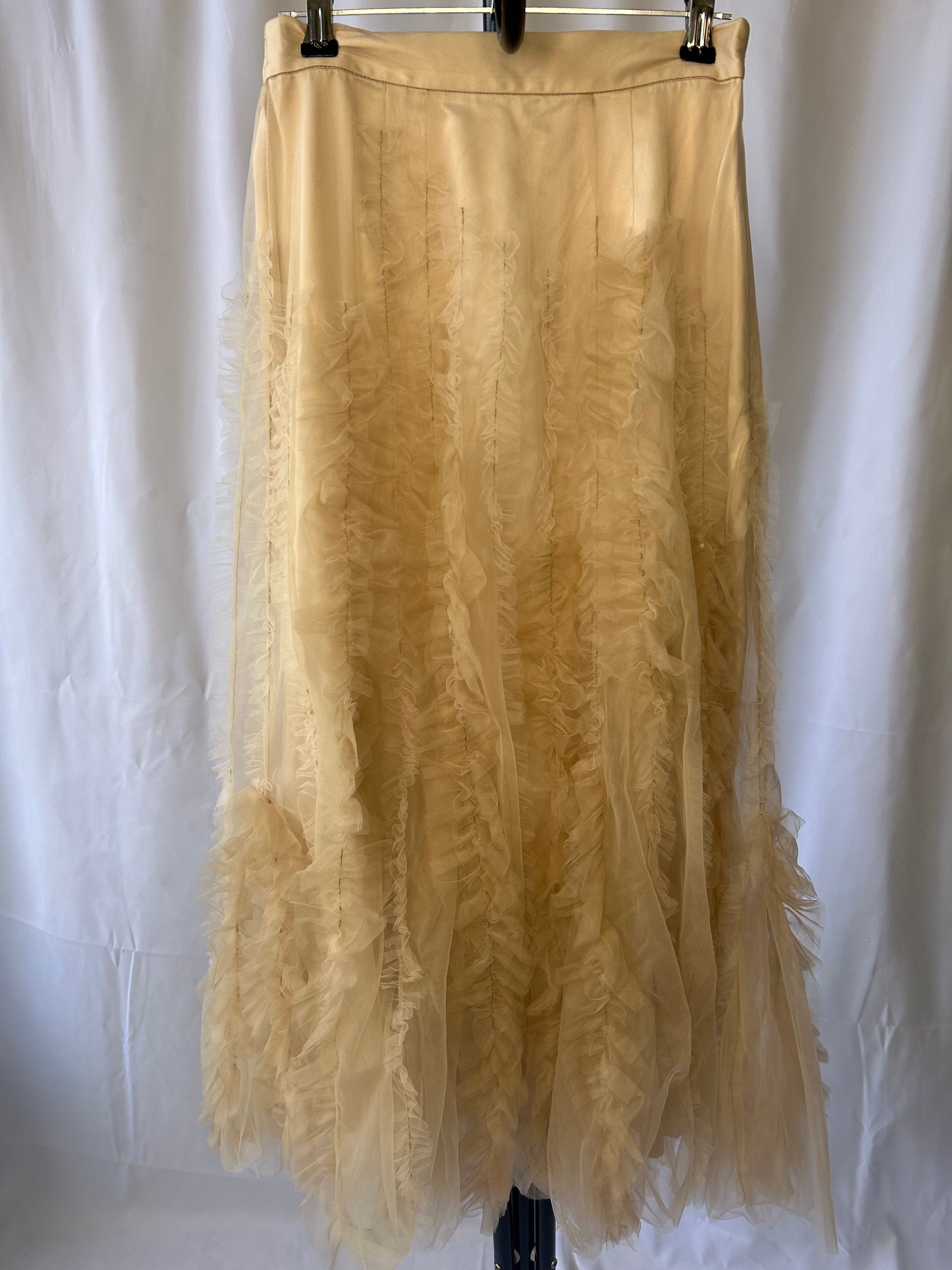 Tiered Ruffle Tulle Skirt