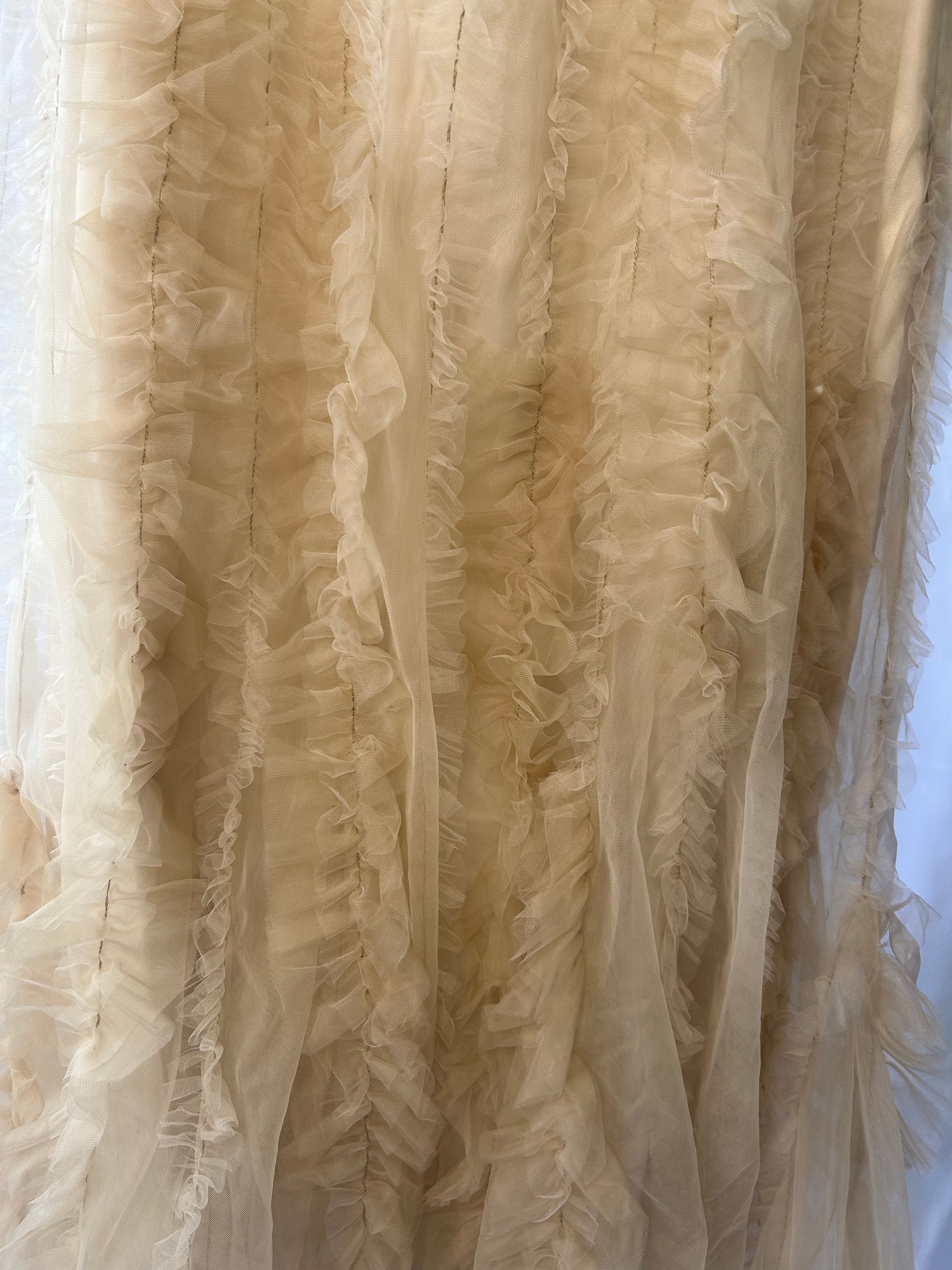 Tiered Ruffle Tulle Skirt