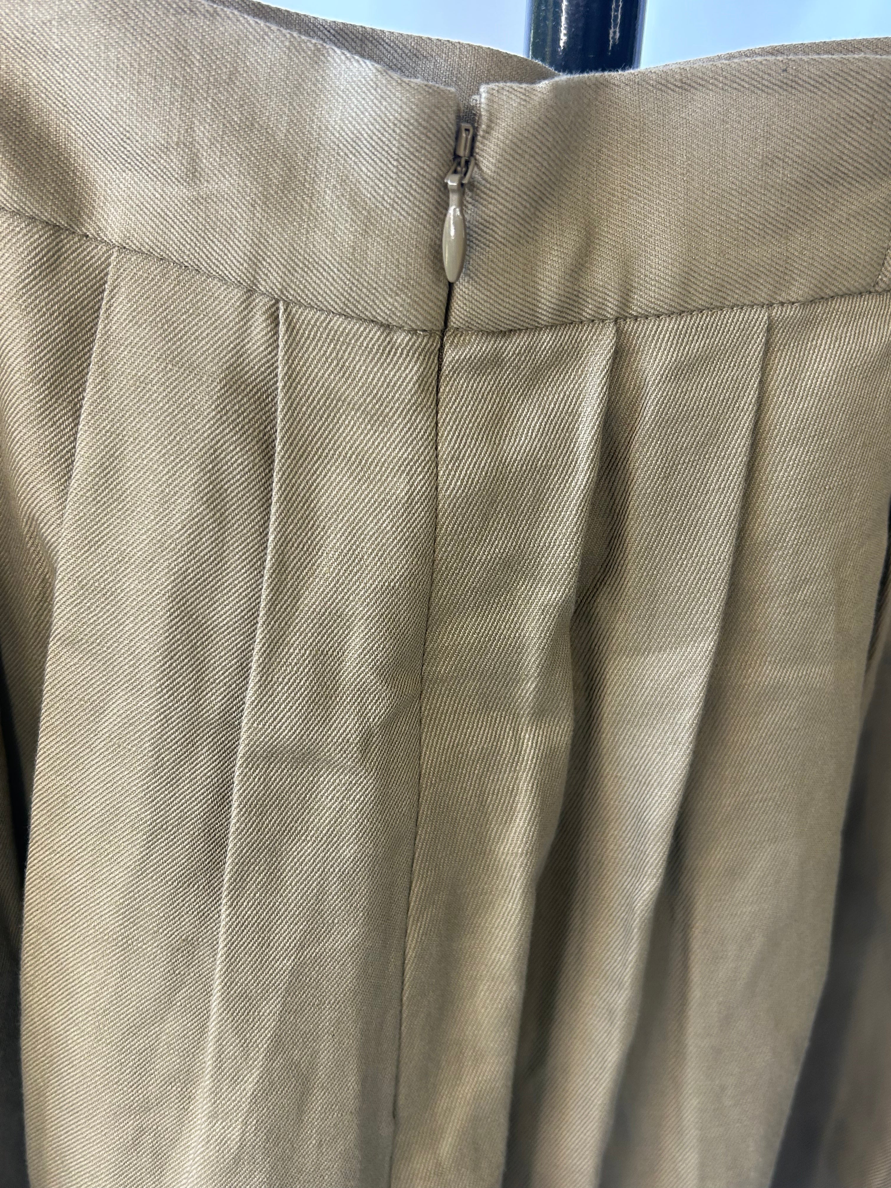 Pleated Midi Skirt